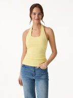 Cotton Square Halter Neck Bra Tank